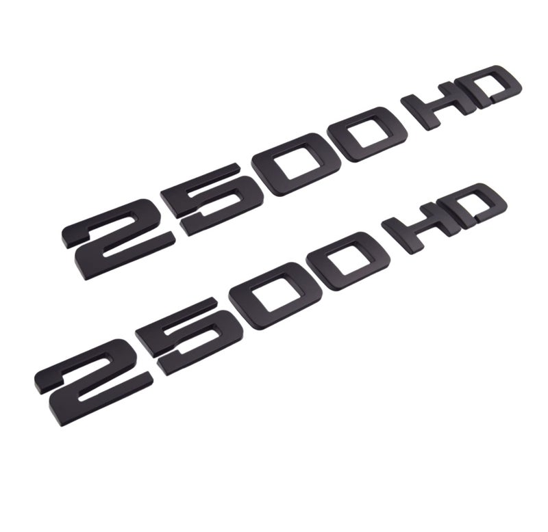 PartsTo 2X PartsTo 2500HD Emblem Badge for Silverado Sierra - Image 1